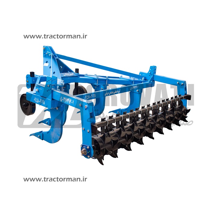 Five-tine subsoiler with roller